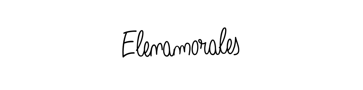 The best way (Angelique-Rose-font-FFP) to make a short signature is to pick only two or three words in your name. The name Elenamorales include a total of six letters. For converting this name. Elenamorales signature style 5 images and pictures png