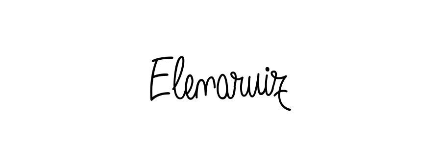 You should practise on your own different ways (Angelique-Rose-font-FFP) to write your name (Elenaruiz) in signature. don't let someone else do it for you. Elenaruiz signature style 5 images and pictures png