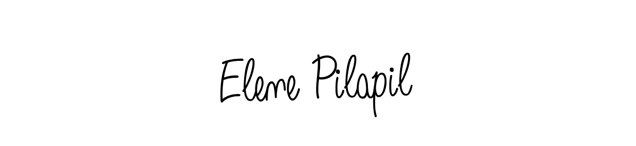 How to Draw Elene Pilapil signature style? Angelique-Rose-font-FFP is a latest design signature styles for name Elene Pilapil. Elene Pilapil signature style 5 images and pictures png