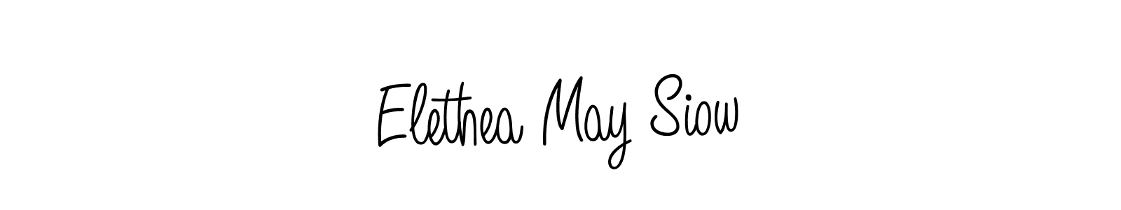 How to make Elethea May Siow signature? Angelique-Rose-font-FFP is a professional autograph style. Create handwritten signature for Elethea May Siow name. Elethea May Siow signature style 5 images and pictures png