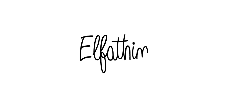 if you are searching for the best signature style for your name Elfathin. so please give up your signature search. here we have designed multiple signature styles  using Angelique-Rose-font-FFP. Elfathin signature style 5 images and pictures png
