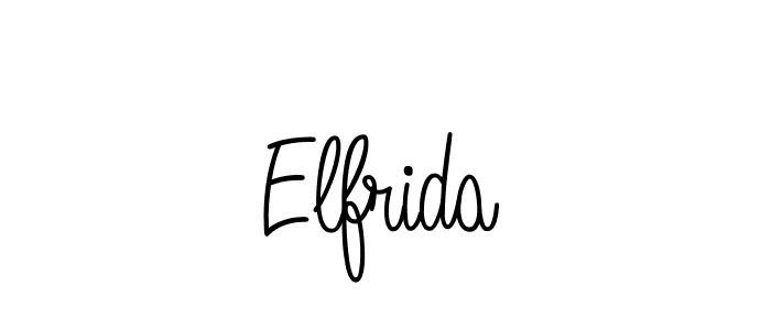 Design your own signature with our free online signature maker. With this signature software, you can create a handwritten (Angelique-Rose-font-FFP) signature for name Elfrida. Elfrida signature style 5 images and pictures png