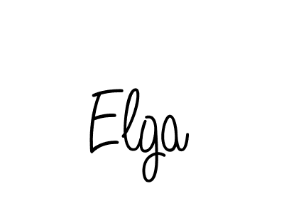 How to make Elga signature? Angelique-Rose-font-FFP is a professional autograph style. Create handwritten signature for Elga name. Elga signature style 5 images and pictures png