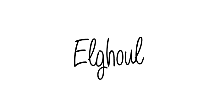 The best way (Angelique-Rose-font-FFP) to make a short signature is to pick only two or three words in your name. The name Elghoul include a total of six letters. For converting this name. Elghoul signature style 5 images and pictures png