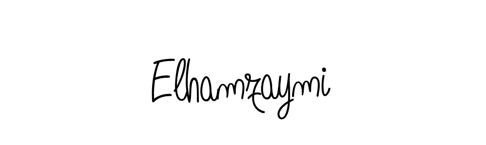 How to make Elhamzaymi signature? Angelique-Rose-font-FFP is a professional autograph style. Create handwritten signature for Elhamzaymi name. Elhamzaymi signature style 5 images and pictures png