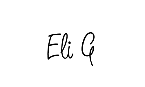Make a beautiful signature design for name Eli G. Use this online signature maker to create a handwritten signature for free. Eli G signature style 5 images and pictures png