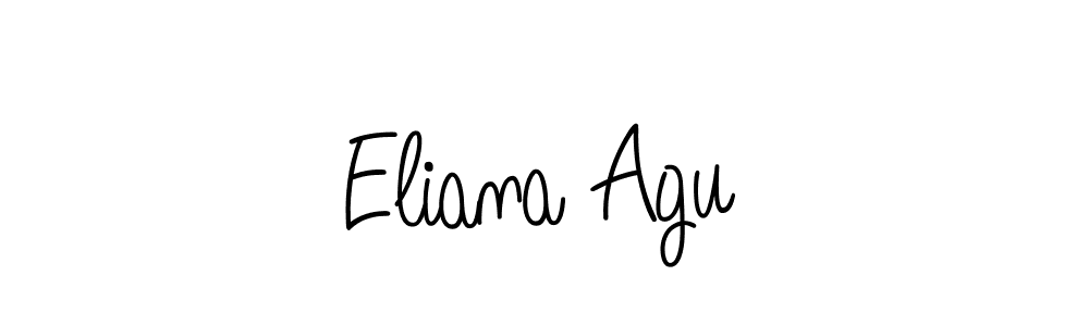 if you are searching for the best signature style for your name Eliana Agu. so please give up your signature search. here we have designed multiple signature styles  using Angelique-Rose-font-FFP. Eliana Agu signature style 5 images and pictures png