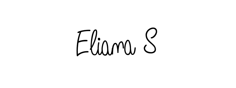 if you are searching for the best signature style for your name Eliana S. so please give up your signature search. here we have designed multiple signature styles  using Angelique-Rose-font-FFP. Eliana S signature style 5 images and pictures png