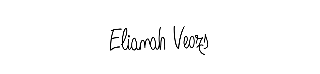 You can use this online signature creator to create a handwritten signature for the name Elianah Veozs. This is the best online autograph maker. Elianah Veozs signature style 5 images and pictures png