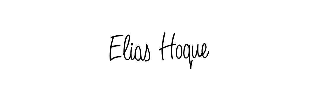 Use a signature maker to create a handwritten signature online. With this signature software, you can design (Angelique-Rose-font-FFP) your own signature for name Elias Hoque. Elias Hoque signature style 5 images and pictures png