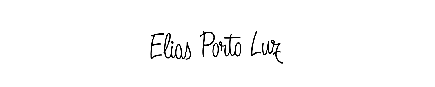 You should practise on your own different ways (Angelique-Rose-font-FFP) to write your name (Elias Porto Luz) in signature. don't let someone else do it for you. Elias Porto Luz signature style 5 images and pictures png