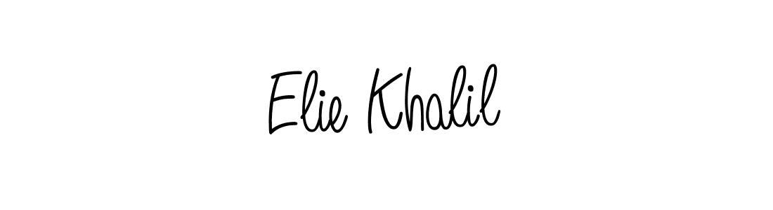 It looks lik you need a new signature style for name Elie Khalil. Design unique handwritten (Angelique-Rose-font-FFP) signature with our free signature maker in just a few clicks. Elie Khalil signature style 5 images and pictures png