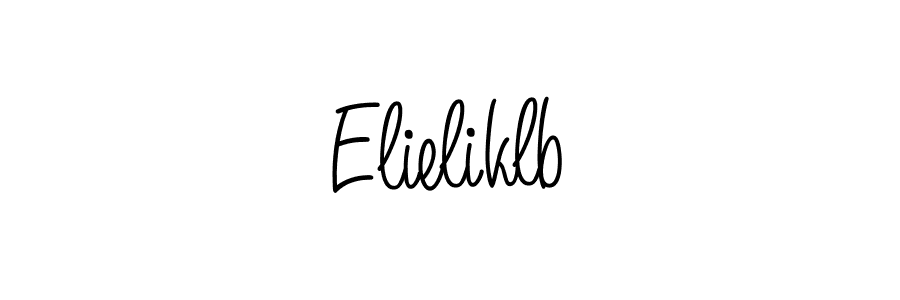 How to make Elieliklb signature? Angelique-Rose-font-FFP is a professional autograph style. Create handwritten signature for Elieliklb name. Elieliklb signature style 5 images and pictures png