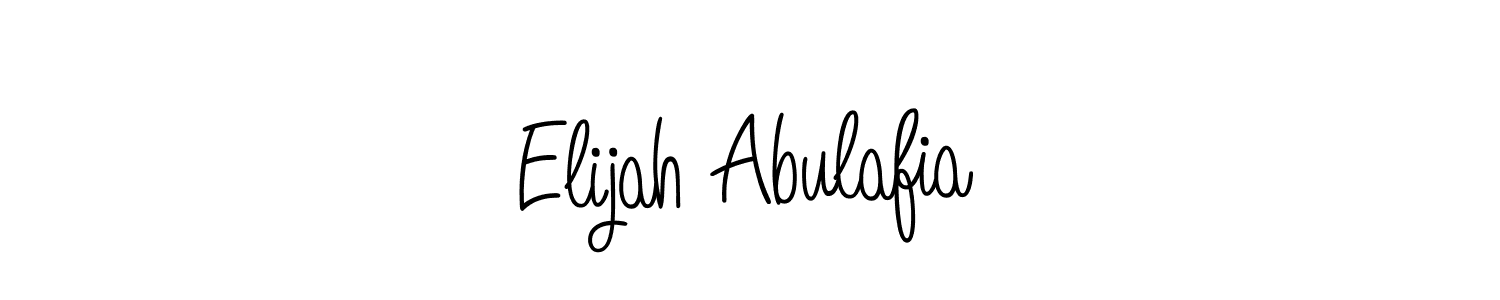 How to make Elijah Abulafia name signature. Use Angelique-Rose-font-FFP style for creating short signs online. This is the latest handwritten sign. Elijah Abulafia signature style 5 images and pictures png