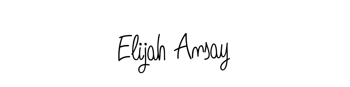 Check out images of Autograph of Elijah Ansay name. Actor Elijah Ansay Signature Style. Angelique-Rose-font-FFP is a professional sign style online. Elijah Ansay signature style 5 images and pictures png