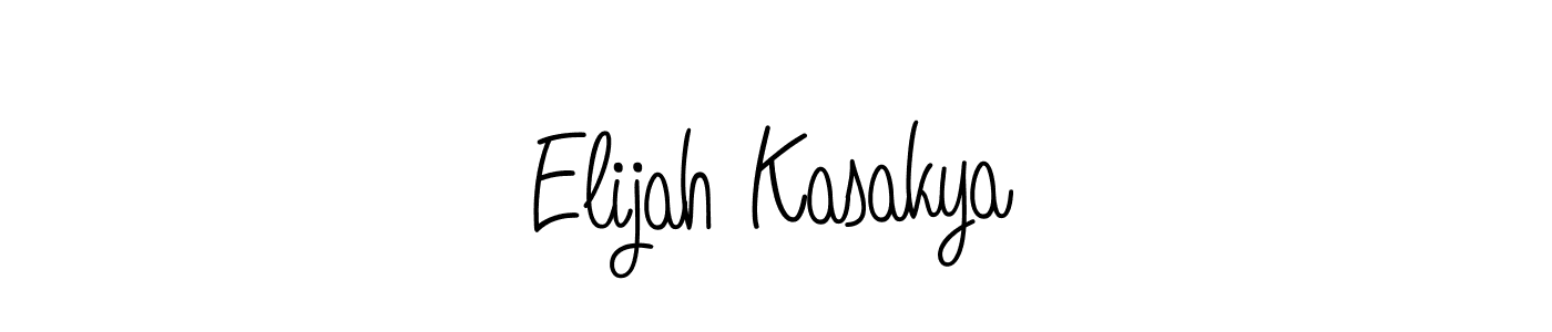 Elijah Kasakya stylish signature style. Best Handwritten Sign (Angelique-Rose-font-FFP) for my name. Handwritten Signature Collection Ideas for my name Elijah Kasakya. Elijah Kasakya signature style 5 images and pictures png