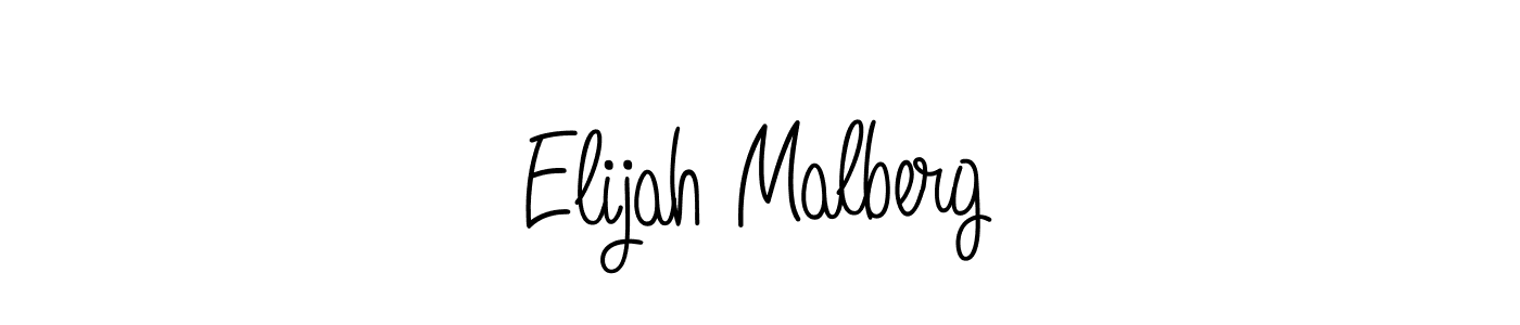 Design your own signature with our free online signature maker. With this signature software, you can create a handwritten (Angelique-Rose-font-FFP) signature for name Elijah Malberg. Elijah Malberg signature style 5 images and pictures png