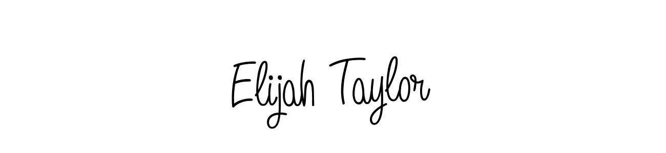 Make a beautiful signature design for name Elijah Taylor. With this signature (Angelique-Rose-font-FFP) style, you can create a handwritten signature for free. Elijah Taylor signature style 5 images and pictures png