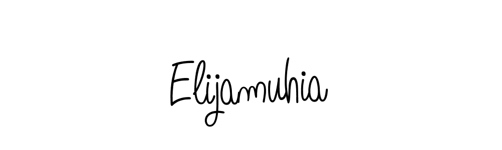 How to make Elijamuhia signature? Angelique-Rose-font-FFP is a professional autograph style. Create handwritten signature for Elijamuhia name. Elijamuhia signature style 5 images and pictures png