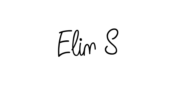 Make a beautiful signature design for name Elin S. Use this online signature maker to create a handwritten signature for free. Elin S signature style 5 images and pictures png