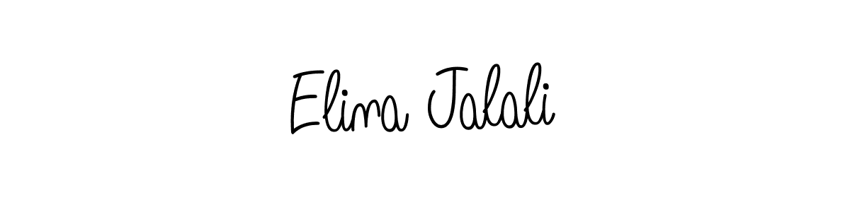 Create a beautiful signature design for name Elina Jalali. With this signature (Angelique-Rose-font-FFP) fonts, you can make a handwritten signature for free. Elina Jalali signature style 5 images and pictures png