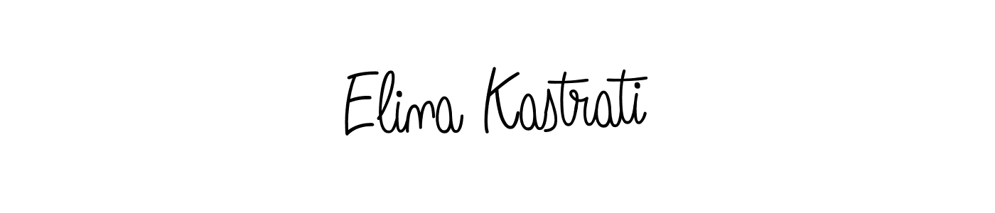 Elina Kastrati stylish signature style. Best Handwritten Sign (Angelique-Rose-font-FFP) for my name. Handwritten Signature Collection Ideas for my name Elina Kastrati. Elina Kastrati signature style 5 images and pictures png