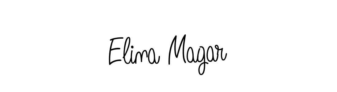 How to make Elina Magar signature? Angelique-Rose-font-FFP is a professional autograph style. Create handwritten signature for Elina Magar name. Elina Magar signature style 5 images and pictures png