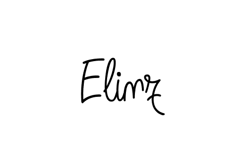 Create a beautiful signature design for name Elinz. With this signature (Angelique-Rose-font-FFP) fonts, you can make a handwritten signature for free. Elinz signature style 5 images and pictures png