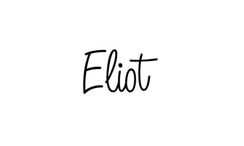 Make a beautiful signature design for name Eliot. With this signature (Angelique-Rose-font-FFP) style, you can create a handwritten signature for free. Eliot signature style 5 images and pictures png