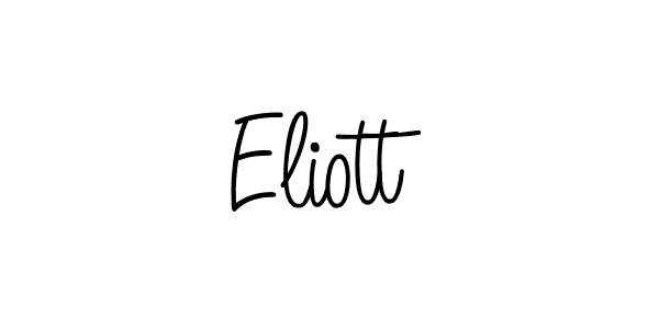 How to Draw Eliott signature style? Angelique-Rose-font-FFP is a latest design signature styles for name Eliott. Eliott signature style 5 images and pictures png
