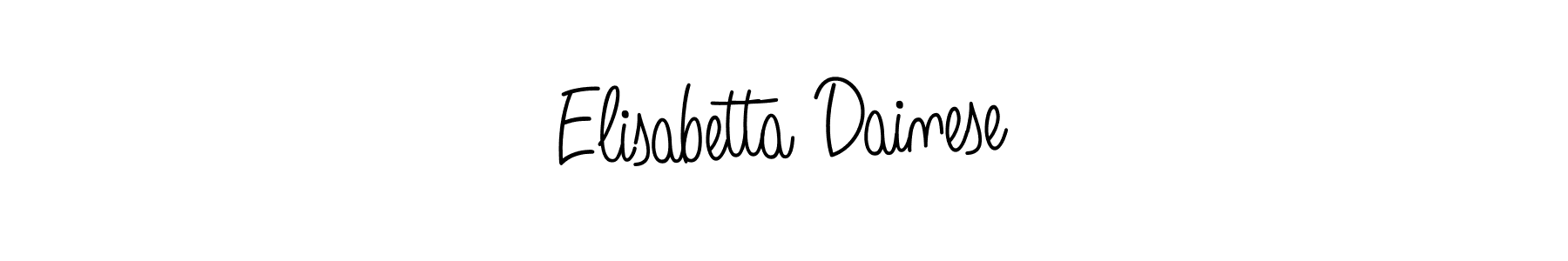 How to make Elisabetta Dainese signature? Angelique-Rose-font-FFP is a professional autograph style. Create handwritten signature for Elisabetta Dainese name. Elisabetta Dainese signature style 5 images and pictures png