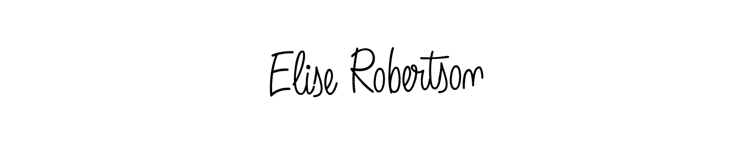 Design your own signature with our free online signature maker. With this signature software, you can create a handwritten (Angelique-Rose-font-FFP) signature for name Elise Robertson. Elise Robertson signature style 5 images and pictures png