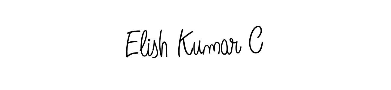 You can use this online signature creator to create a handwritten signature for the name Elish Kumar C. This is the best online autograph maker. Elish Kumar C signature style 5 images and pictures png