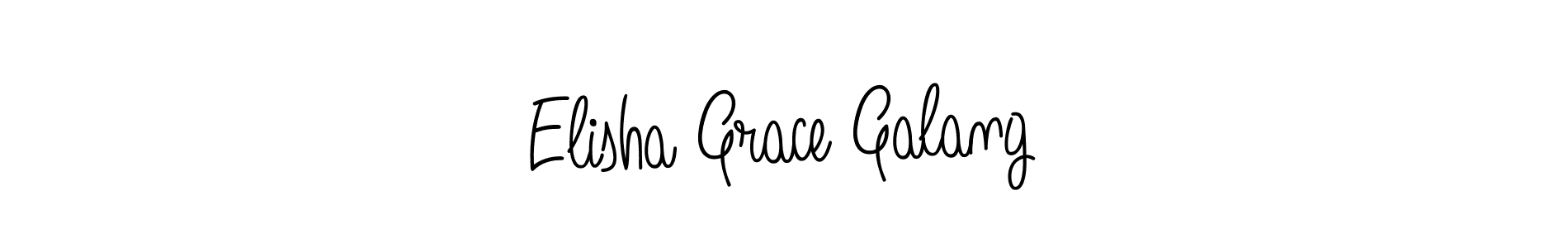 Create a beautiful signature design for name Elisha Grace Galang. With this signature (Angelique-Rose-font-FFP) fonts, you can make a handwritten signature for free. Elisha Grace Galang signature style 5 images and pictures png