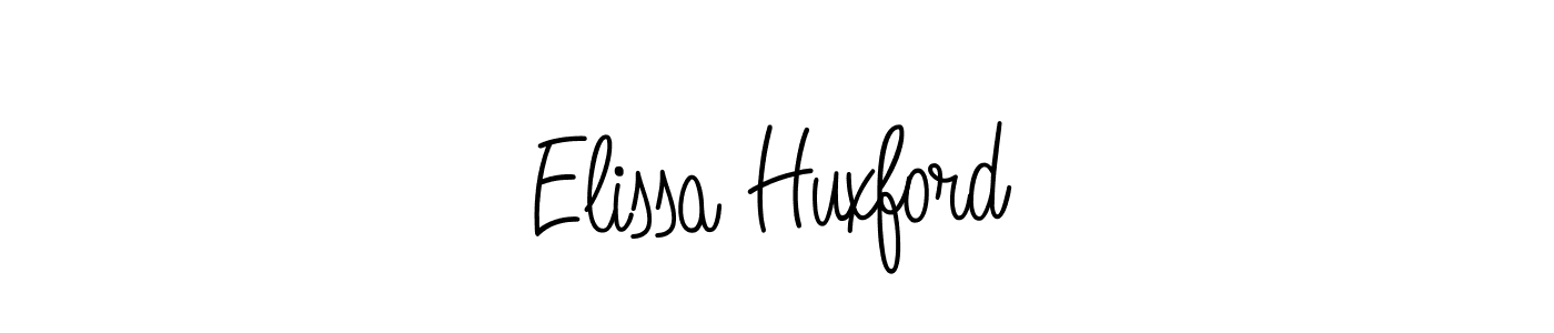 Design your own signature with our free online signature maker. With this signature software, you can create a handwritten (Angelique-Rose-font-FFP) signature for name Elissa Huxford. Elissa Huxford signature style 5 images and pictures png