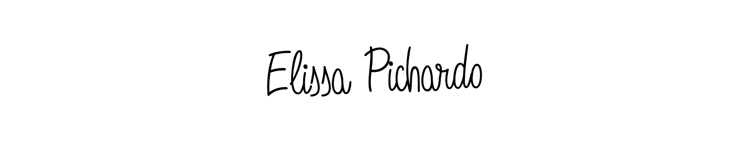 Best and Professional Signature Style for Elissa Pichardo. Angelique-Rose-font-FFP Best Signature Style Collection. Elissa Pichardo signature style 5 images and pictures png