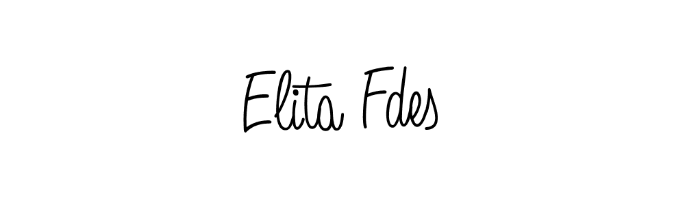 How to Draw Elita Fdes signature style? Angelique-Rose-font-FFP is a latest design signature styles for name Elita Fdes. Elita Fdes signature style 5 images and pictures png