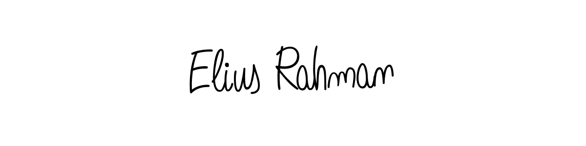 How to make Elius Rahman signature? Angelique-Rose-font-FFP is a professional autograph style. Create handwritten signature for Elius Rahman name. Elius Rahman signature style 5 images and pictures png