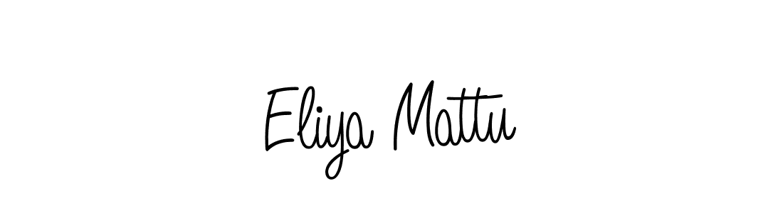 Make a beautiful signature design for name Eliya Mattu. With this signature (Angelique-Rose-font-FFP) style, you can create a handwritten signature for free. Eliya Mattu signature style 5 images and pictures png