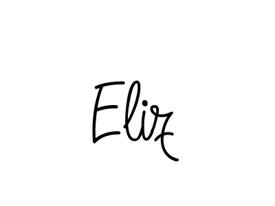 Design your own signature with our free online signature maker. With this signature software, you can create a handwritten (Angelique-Rose-font-FFP) signature for name Eliz. Eliz signature style 5 images and pictures png
