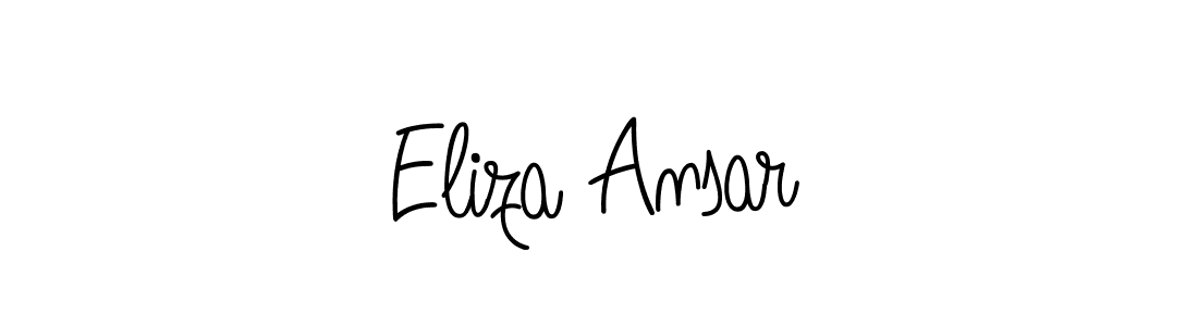 Design your own signature with our free online signature maker. With this signature software, you can create a handwritten (Angelique-Rose-font-FFP) signature for name Eliza Ansar. Eliza Ansar signature style 5 images and pictures png