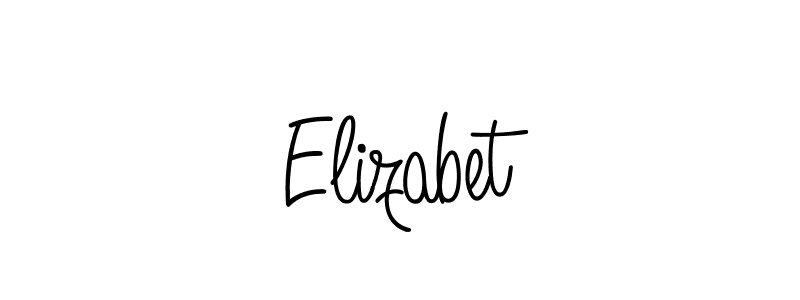 Design your own signature with our free online signature maker. With this signature software, you can create a handwritten (Angelique-Rose-font-FFP) signature for name Elizabet. Elizabet signature style 5 images and pictures png