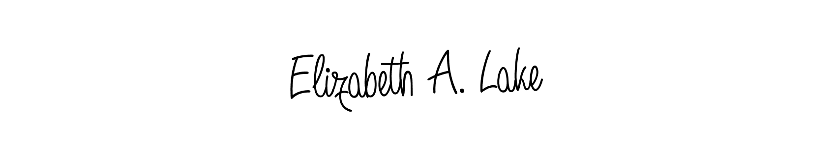 Also we have Elizabeth A. Lake name is the best signature style. Create professional handwritten signature collection using Angelique-Rose-font-FFP autograph style. Elizabeth A. Lake signature style 5 images and pictures png