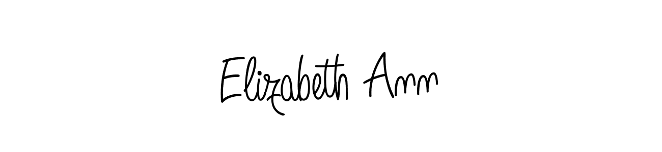 Design your own signature with our free online signature maker. With this signature software, you can create a handwritten (Angelique-Rose-font-FFP) signature for name Elizabeth Ann. Elizabeth Ann signature style 5 images and pictures png