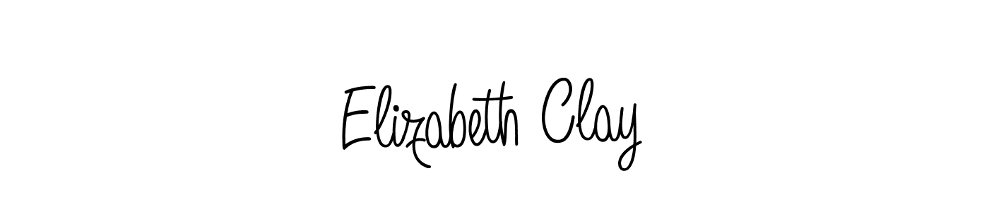 Make a beautiful signature design for name Elizabeth Clay. With this signature (Angelique-Rose-font-FFP) style, you can create a handwritten signature for free. Elizabeth Clay signature style 5 images and pictures png