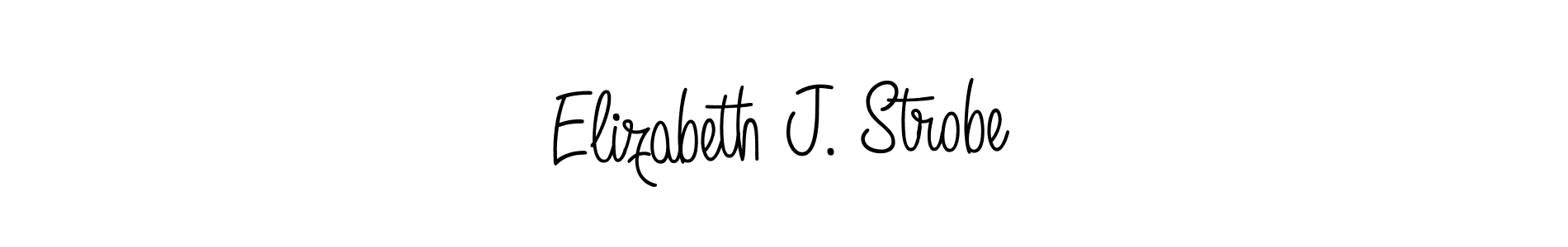 How to Draw Elizabeth J. Strobe signature style? Angelique-Rose-font-FFP is a latest design signature styles for name Elizabeth J. Strobe. Elizabeth J. Strobe signature style 5 images and pictures png