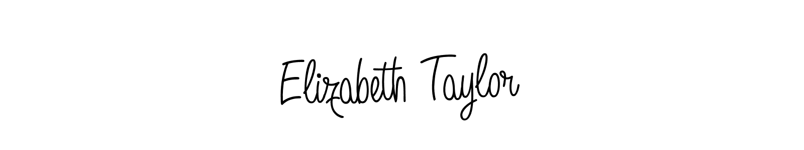 How to make Elizabeth Taylor name signature. Use Angelique-Rose-font-FFP style for creating short signs online. This is the latest handwritten sign. Elizabeth Taylor signature style 5 images and pictures png