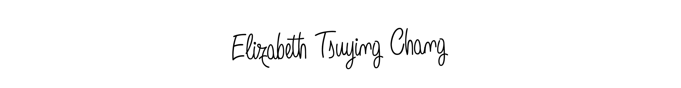 How to Draw Elizabeth Tsuying Chang signature style? Angelique-Rose-font-FFP is a latest design signature styles for name Elizabeth Tsuying Chang. Elizabeth Tsuying Chang signature style 5 images and pictures png