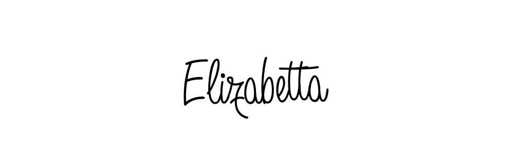 Create a beautiful signature design for name Elizabetta. With this signature (Angelique-Rose-font-FFP) fonts, you can make a handwritten signature for free. Elizabetta signature style 5 images and pictures png