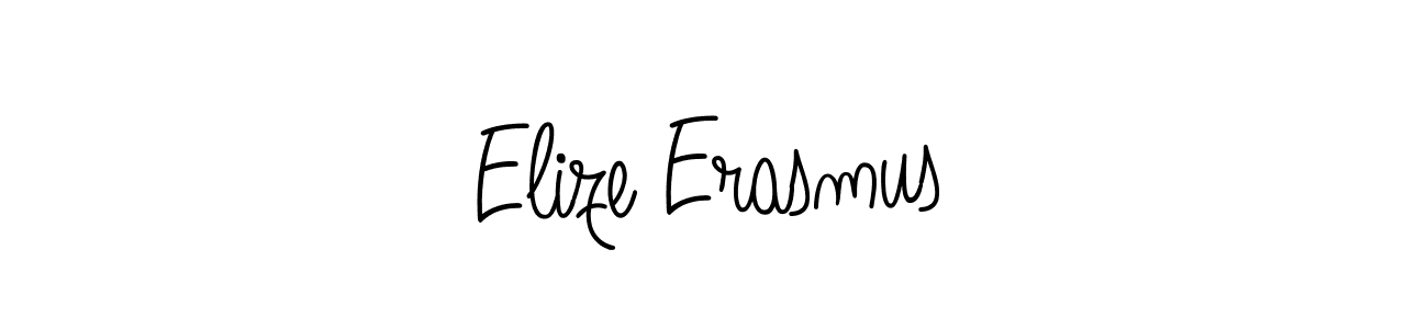 How to make Elize Erasmus name signature. Use Angelique-Rose-font-FFP style for creating short signs online. This is the latest handwritten sign. Elize Erasmus signature style 5 images and pictures png